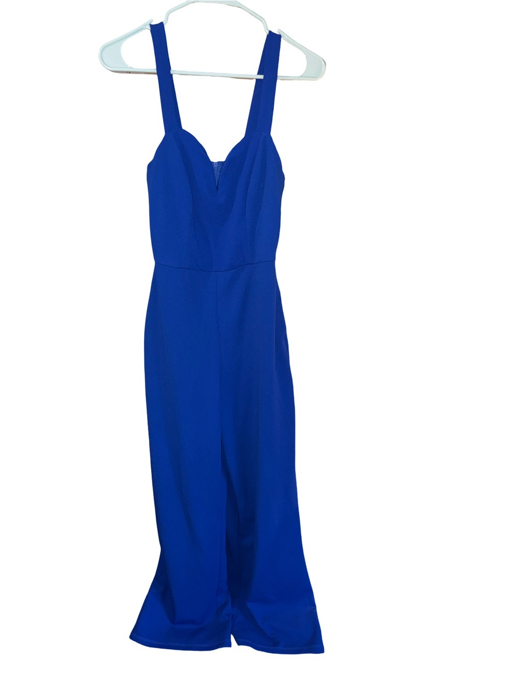 Strapless Royal Blue Dress with Sweetheart Neckline